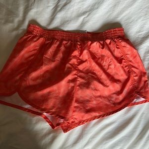 Orange athletic shorts